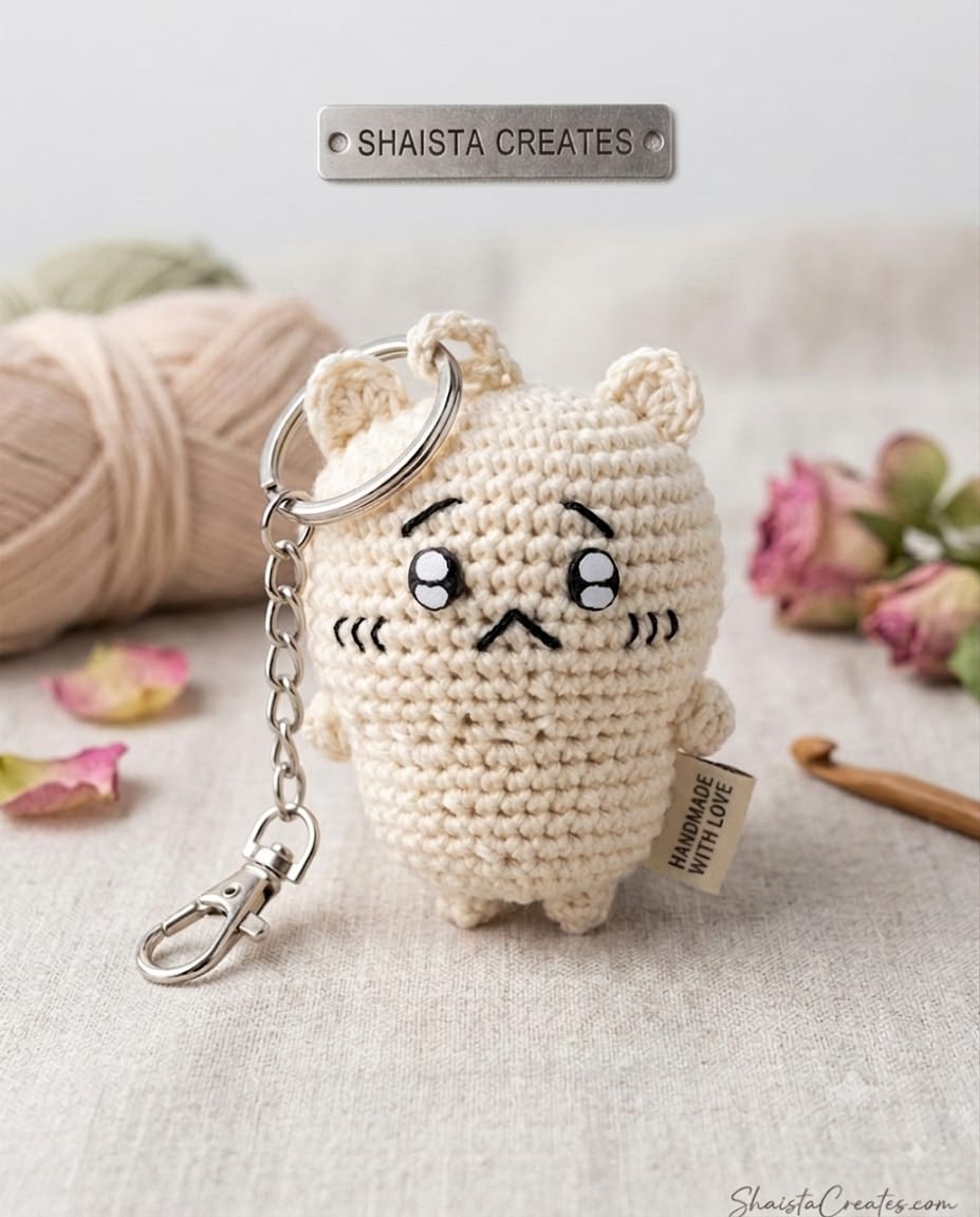 Crochet Chikawa Keyring